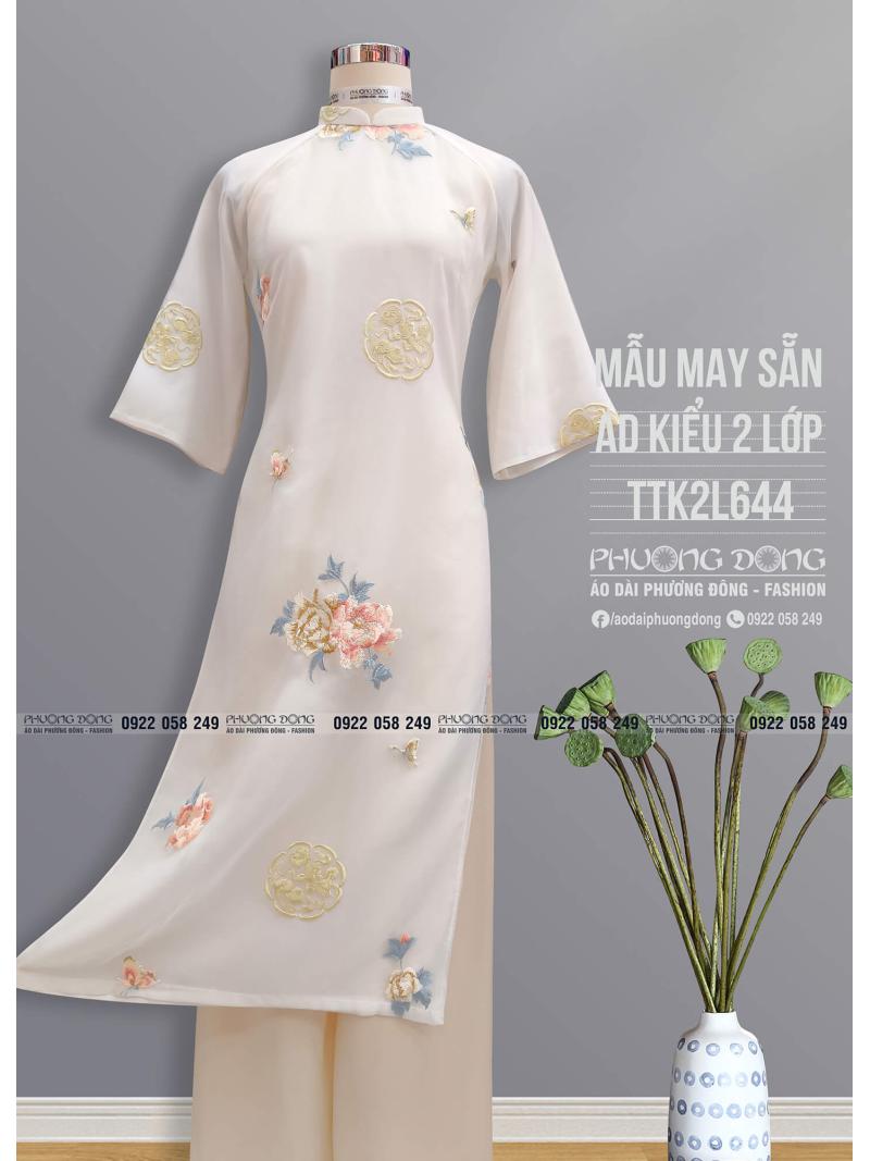 Áo Dài Phom Trẻ 2 Lớp 4 Tà TTK2L644